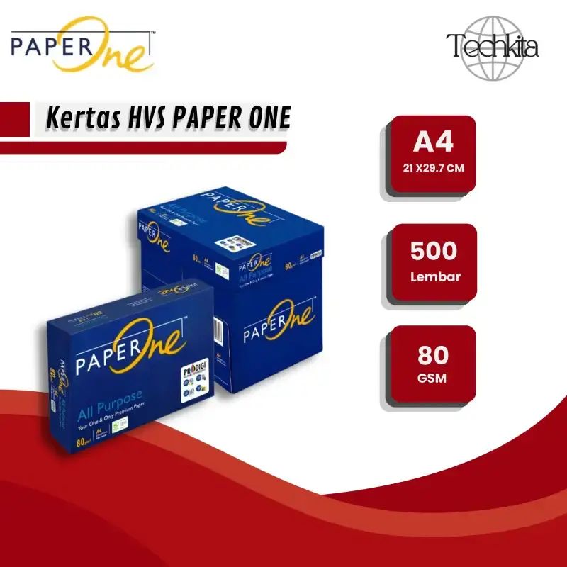 Kertas 2 Rim Promo Kertas Hvs A4 80gr Paperone | All Purpose 1 Rim (500 Lembar ...