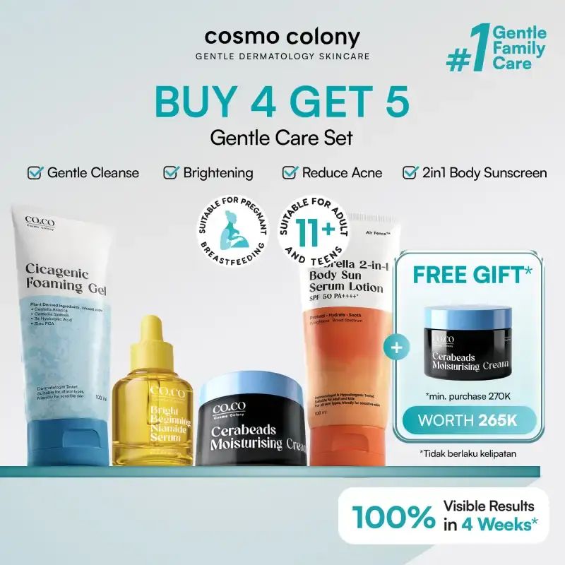 Promo Cosmo Colony Family Care Gentle Care Set Cicagenic Foaming Gel ...