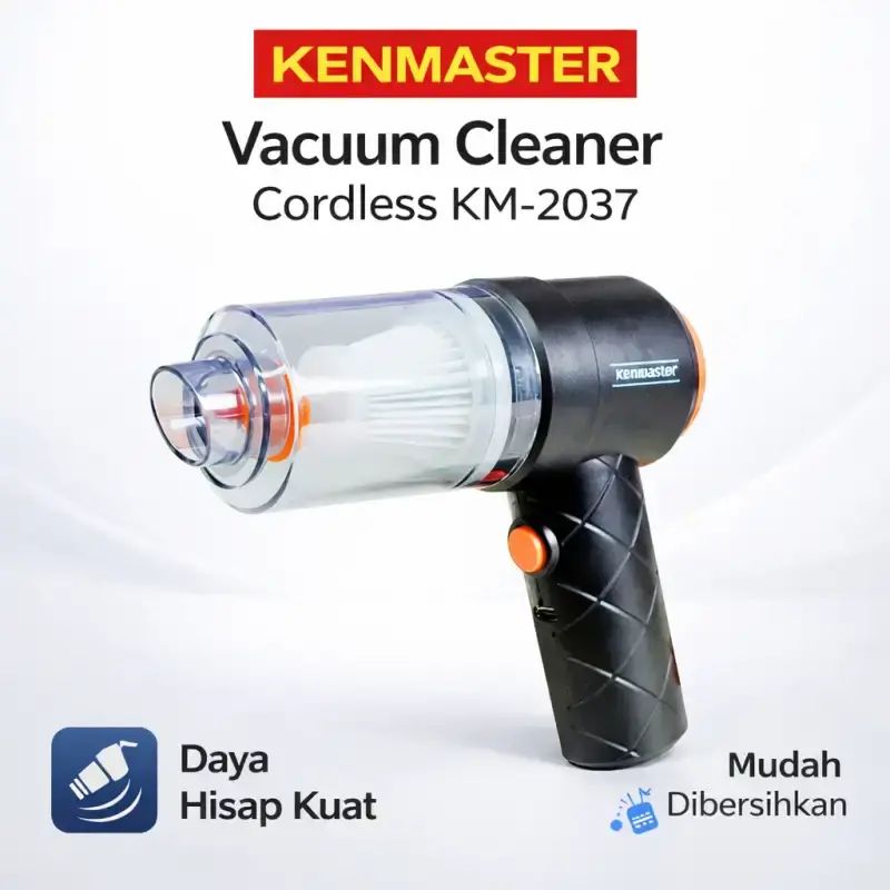 Promo Kenmaster Vacuum Cleaner Mini Portable Km-2037 / Penghisap ...