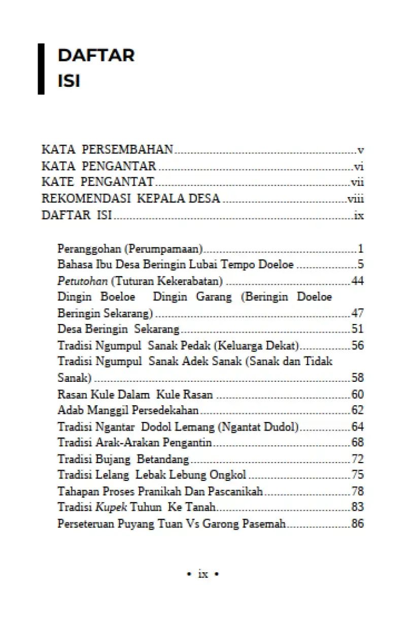 Jual [dp13776a] Buku Saku Dokumenter: Boenga Rampai Beringin Loebai ...