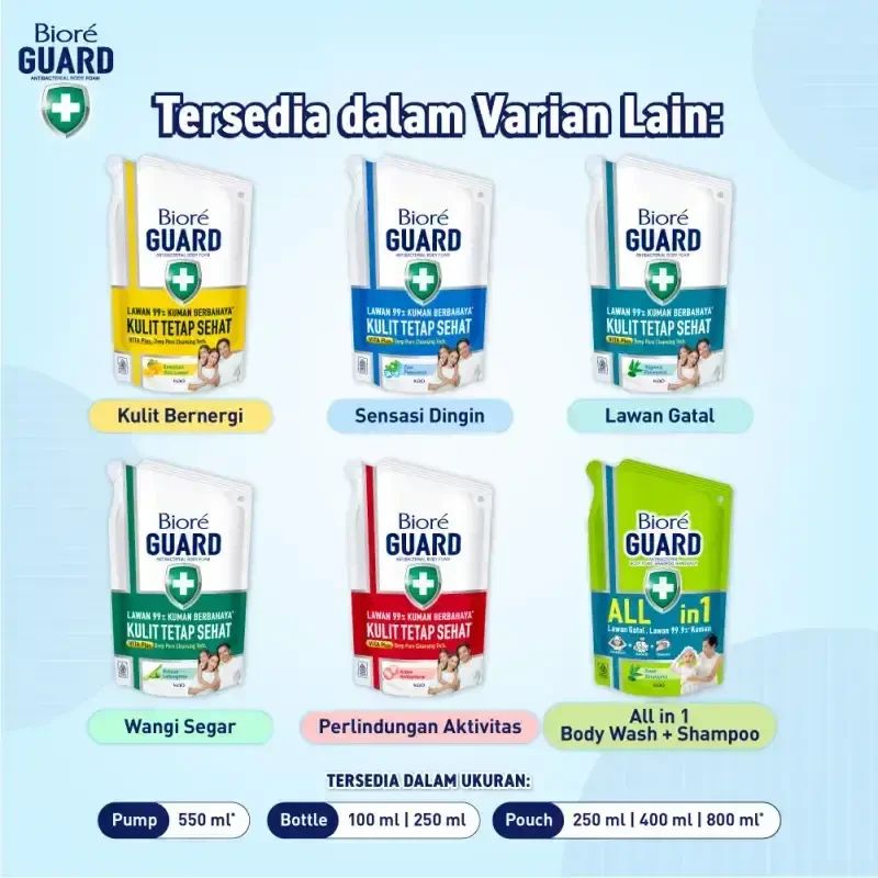 Promo Whs - Biore Guard Cool Peppermint Antibacterial Body Wash [800ml ...