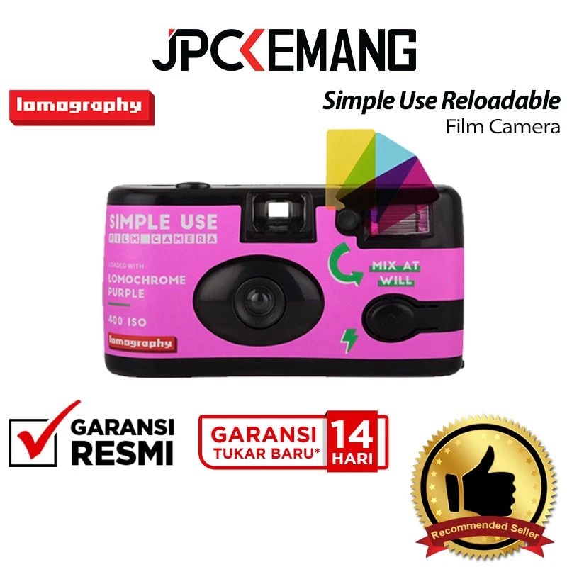 Jual Jpc Kemang Lomography Simple Use Reloadable Film Camera 400 / 27 ...