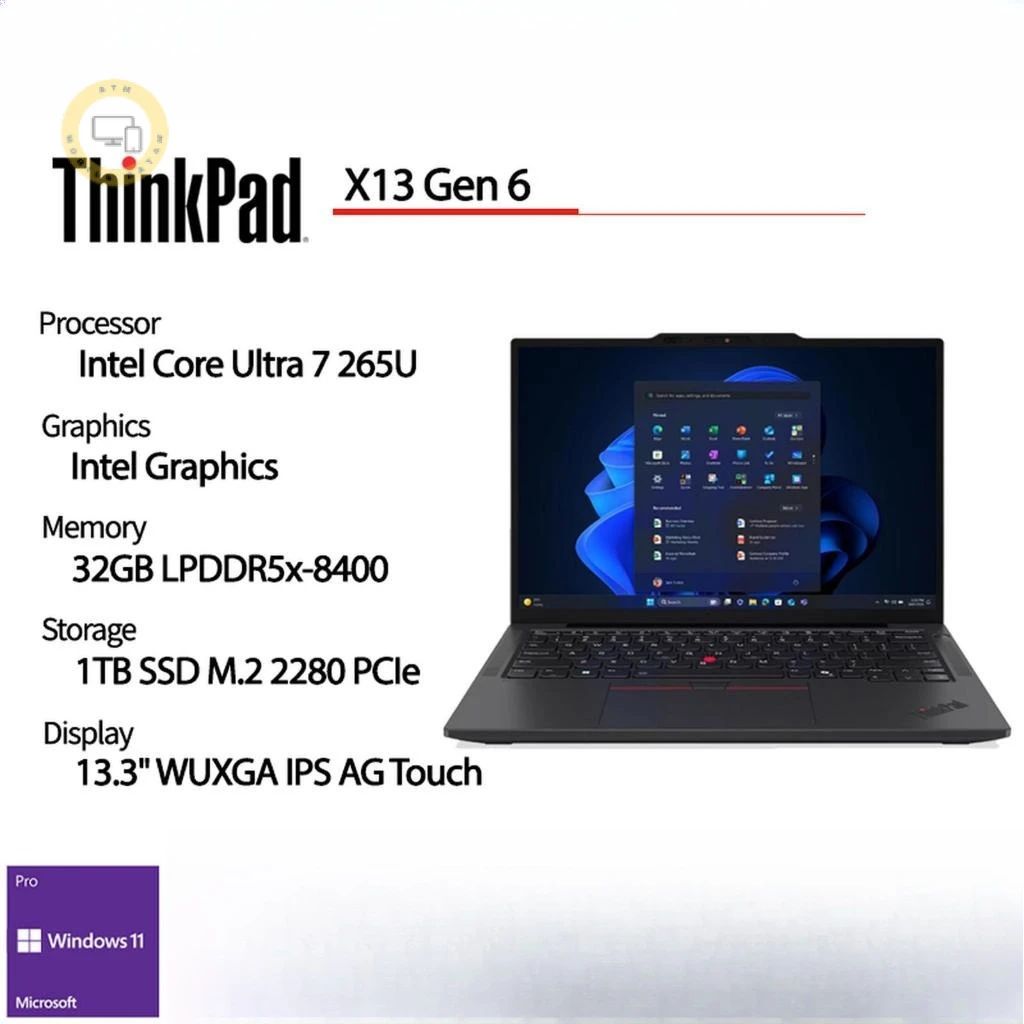 Jual Lenovo Thinkpad X13 Gen 6 21rks0u100 Ultra 7 265u 32gb 1tb