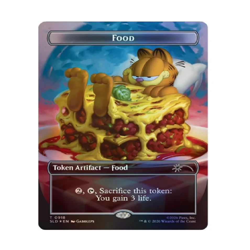 Jual Mtg Secret Lair X Garfield Lasagna Food Token Foil Edition Di