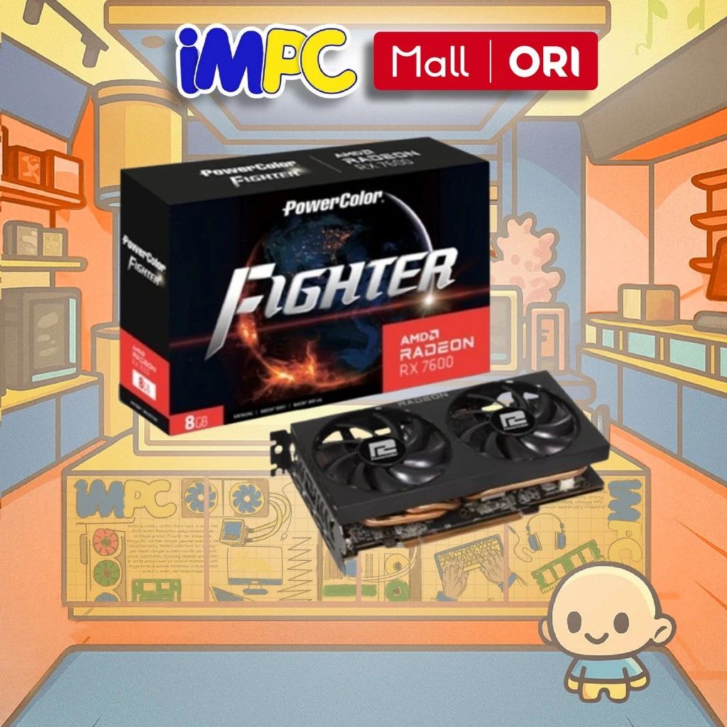 Jual Powercolor Fighter Amd Radeon Rx 7600 8gb Gddr6 Di Seller Impc ...
