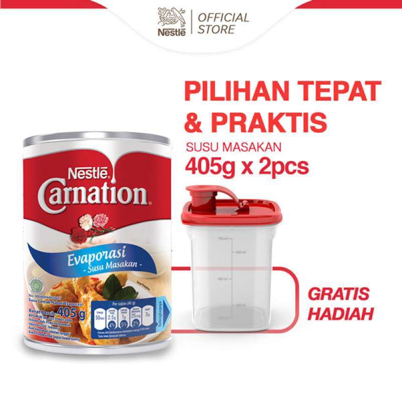 Jual Beli 2 Carnation Susu Evaporasi [405 g] Free Container di Seller