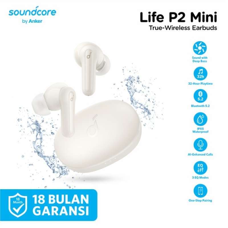 Promo Anker Soundcore P2 Mini Tws True Wireless Earbuds Bass Earphone ...