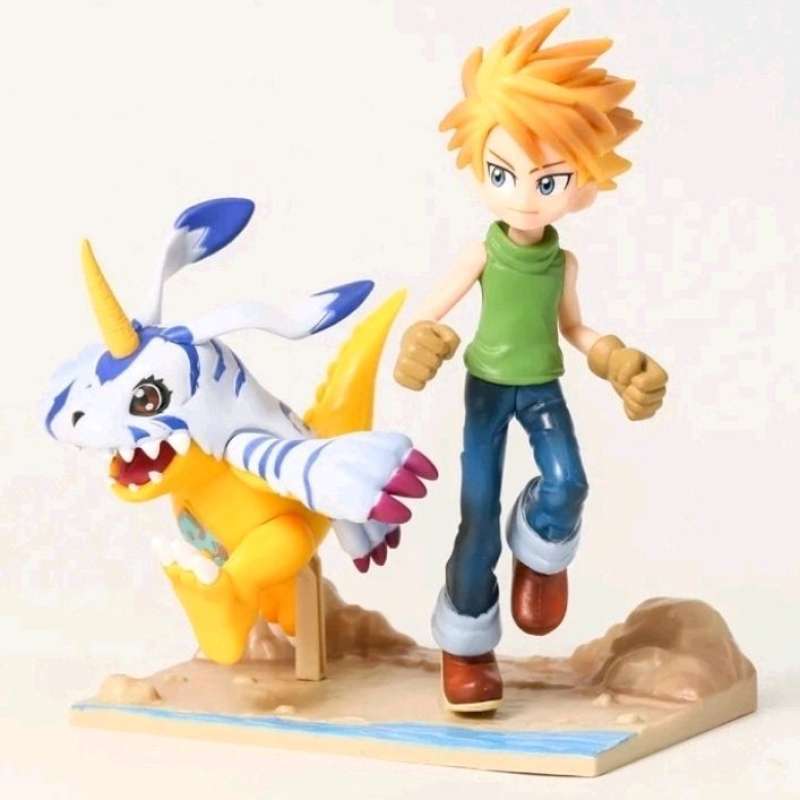Jual Digimon adventure Ishida yamato dan gabumon action figure di