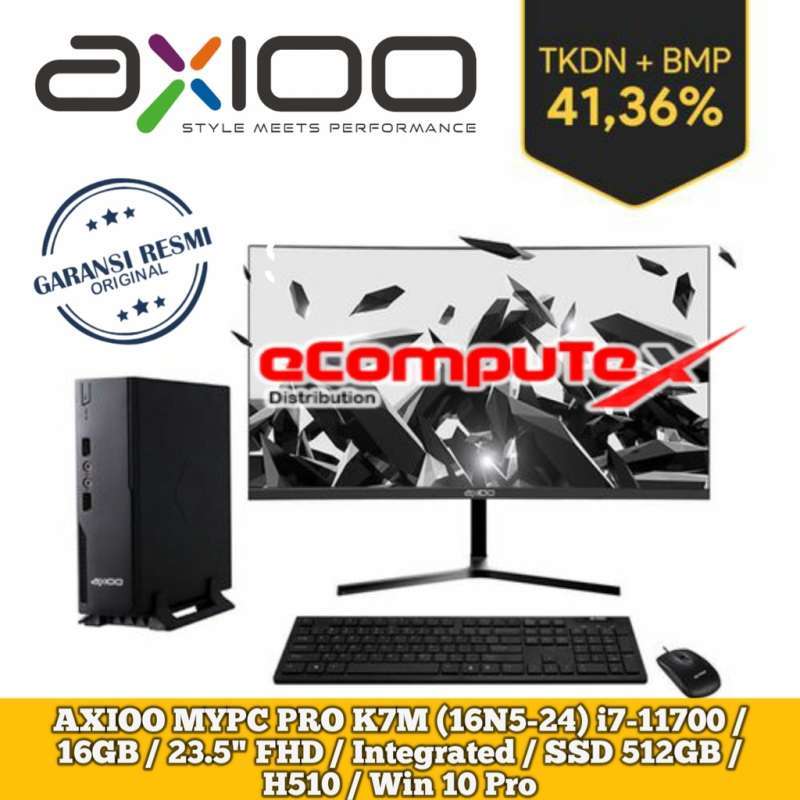 Jual Mini Pc Axioo Mypc Pro K7m (16n5-24) I7 16gb 512gb 23.5 Fhd Win 10 ...
