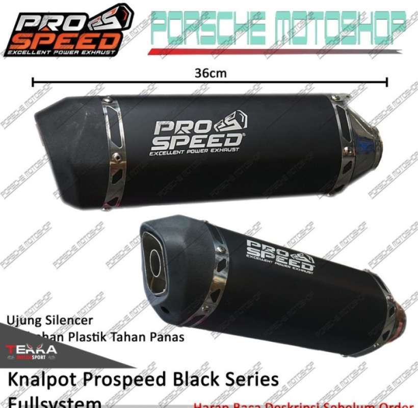 Promo Knalpot Prospeed Black Series Honda Vario 150 cc FullSystem