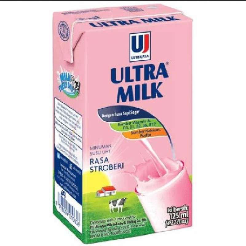 Jual Susu Uht Ultra Mini Strawberry Kemasan 125ml Di Seller Ev Frozen
