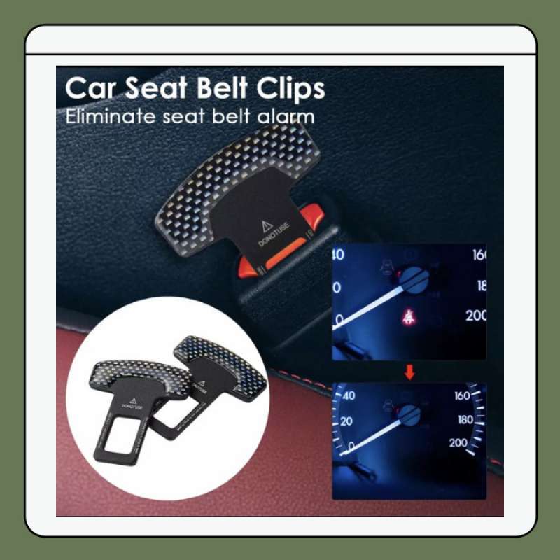 Jual Seat Belt Buckle Seatbelt Buzzer Carbon Alarm Stopper Colokan Di