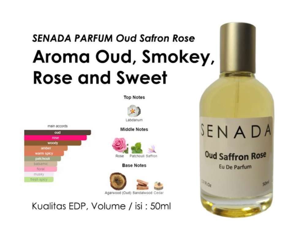 Promo Oud Saffron Rose by Senada Parfum 50ml Diskon 23 di Seller