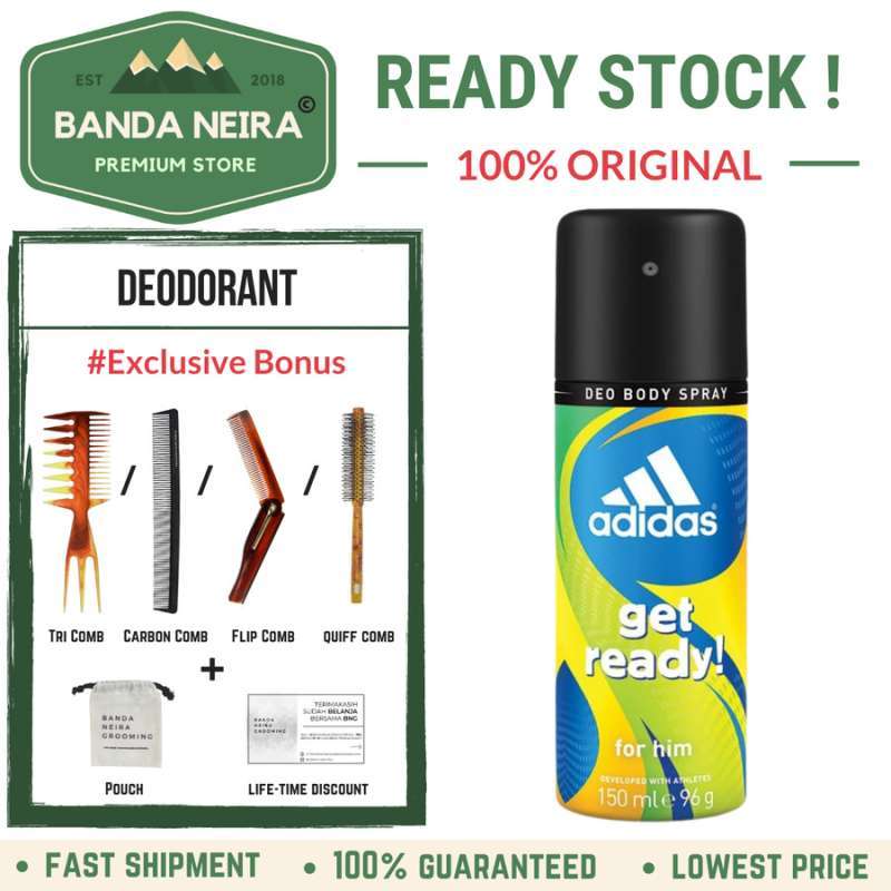 Jual Adidas Get Ready Deo Body Spray Deodorant / Deodoran Di Seller ...