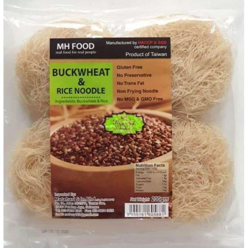 Jual Rice Noodle Buckwheat Healthy Gluten Free Mie 200 gr - MH Food di ...