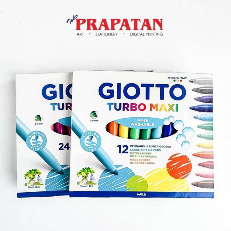 Jual Spidol Giotto Turbo Maxi Large Tip Felt Pens Di Seller Toko