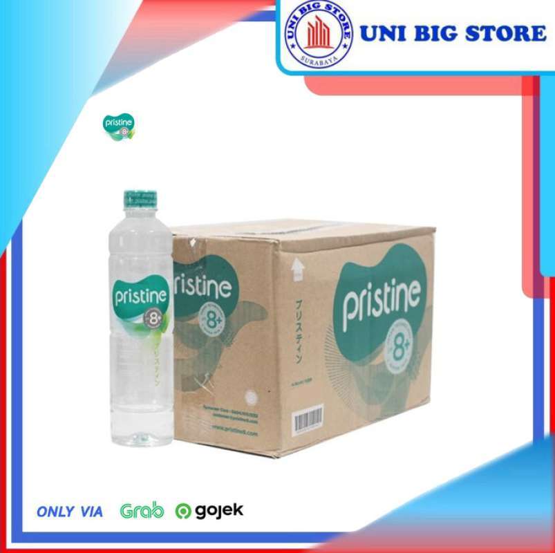 Jual Pristine 8+ Water 600 Ml X 24 Botol Air Mineral Air Alkali Di ...