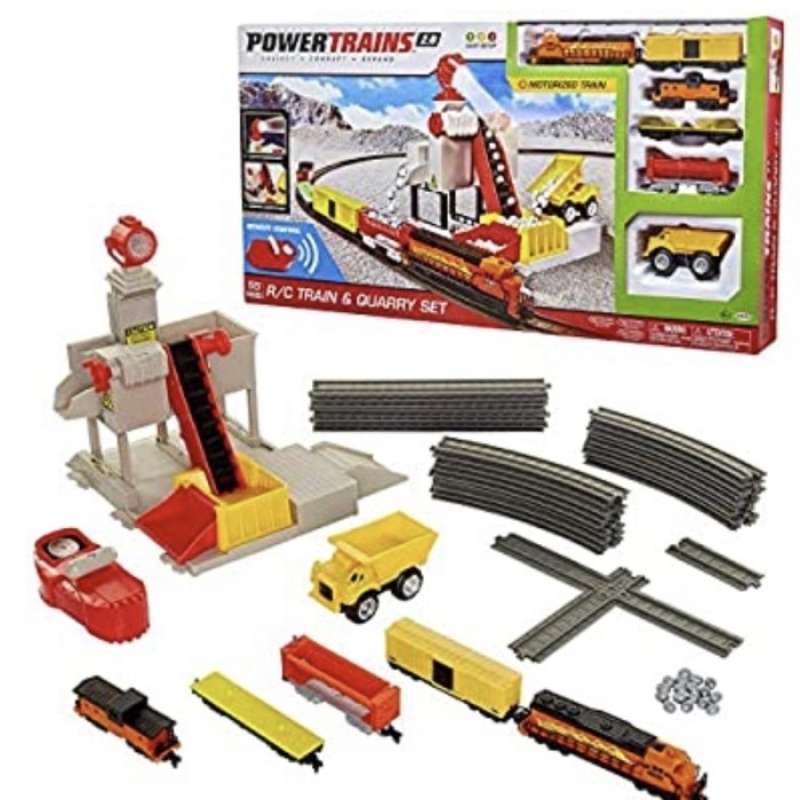 Promo Power Trains Remote Control & Quarry Set Kereta api dan Tambang