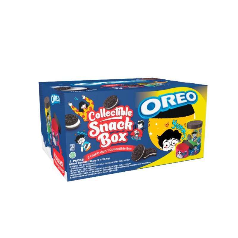 Jual [BUY 2 GET 1 ] Oreo Gempita Biskuit 238 g + Free Collectible Snack Box di Seller Mondelez