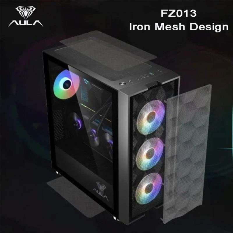 Fz Computer Promo Casing Cpu Pc Gaming Aula Fz013 Fz 013 Free 3 Fan Rgb Diskon 20% ...