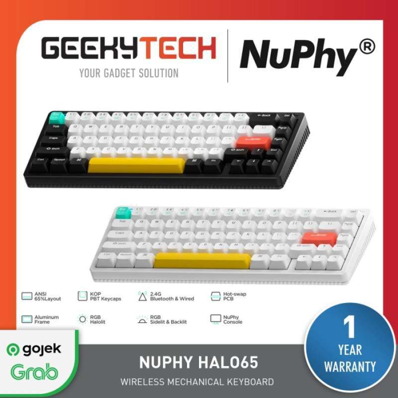 Jual Nuphy Halo 65 / Nuphy Halo65 Wireless Mechanical Keyboard di ...