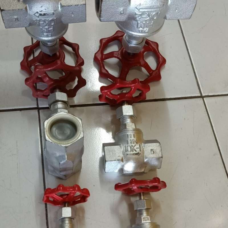 Promo Globe valve stop kran steam uap 1 inch MALL HITACHI JAPAN Diskon