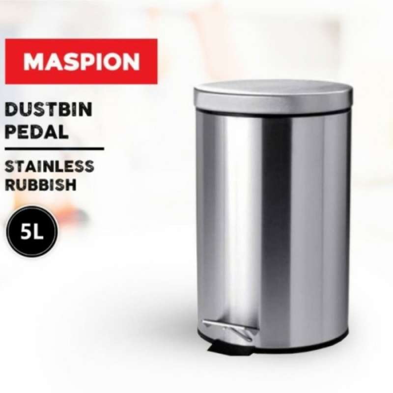 Promo Maspion Tempat Sampah / Dust Bin Dushbin Pedal Ss D25 Maspion 5 ...