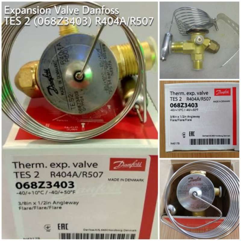 TES12 Danfoss R404A R507A elemento per valvola di espansione 067B3350 TES12 Danfoss R404A R507A elemento per valvola di espansione 067B3350