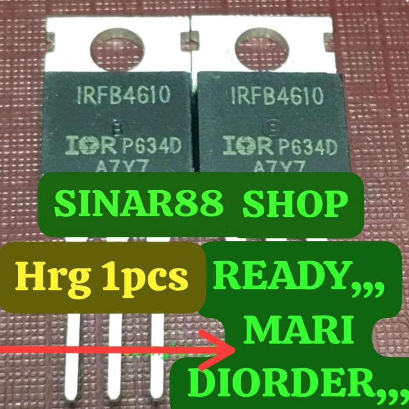 Jual Hrg 1pcs IRFB4610 IRFB 4610 IC TR MOSFET IGBT TRANSISTOR FET di Seller SINAR88 SHOP