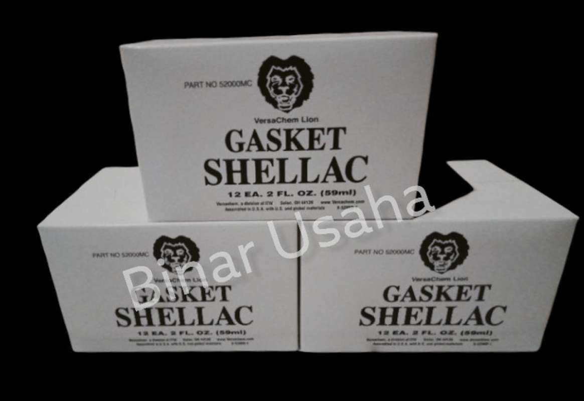 Jual Lem Gasket Shellac Versachem Lion Lem Gasket Indian Usa 1 Box 12