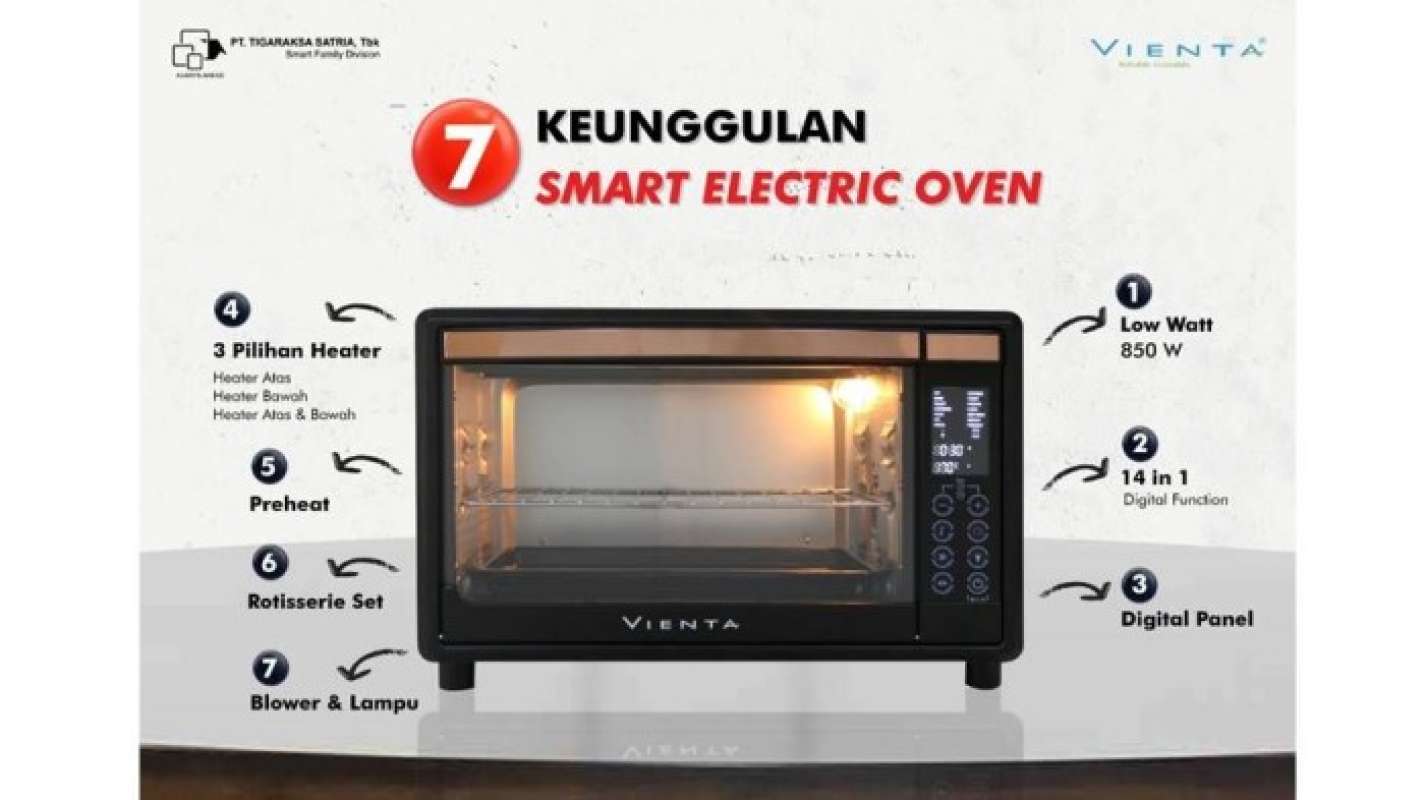 Promo Promo! Vienta Smart Oven 30 Liter / Oven Listrik Low Watt / Oven