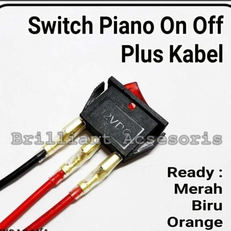 Promo Switch - Saklar On-off Piano Kecil Warna Plus Kabel Sekun Kondom ...