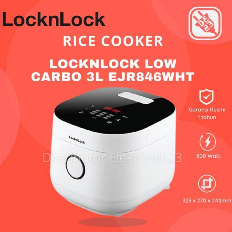 Promo Rice Cooker Lock N Lock Locknlock Low Carbo Less Sugar Digital 3 Liter Diskon 33 di