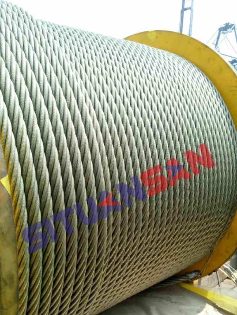 Promo Wire rope dia.22mm 6x36+IWRC RHRL Ungalvanised ( KOREA SERTIFIKAT