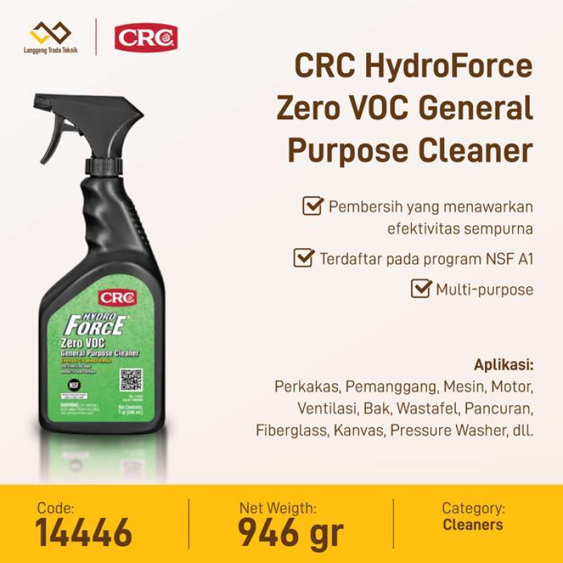 Promo CRC HydroForce Zero VOC General Purpose Cleaner 14446 Diskon 23