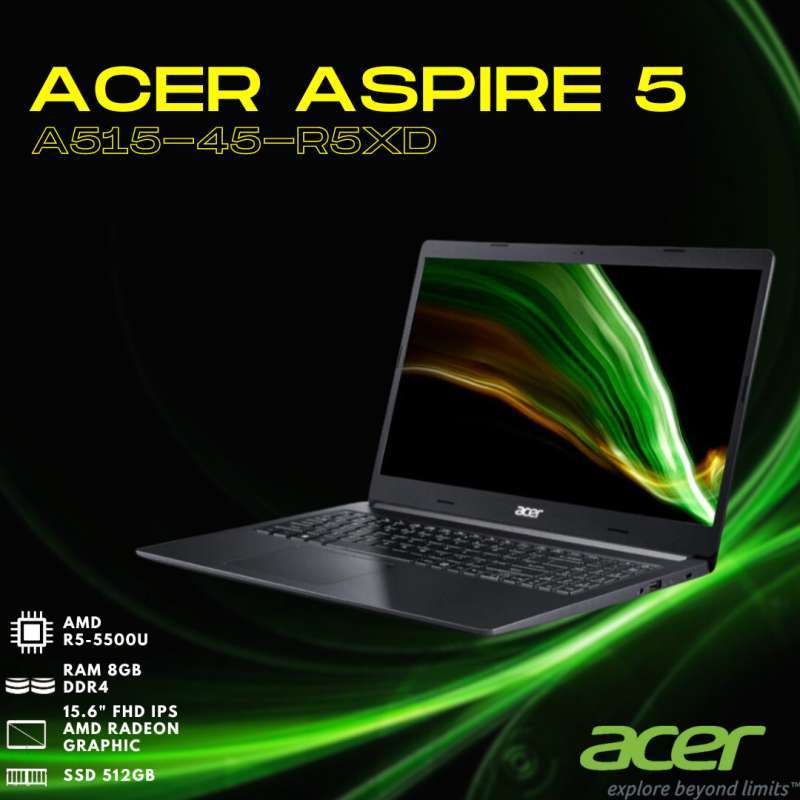 Jual Acer Aspire 5 A515-45-R5XD (RYZEN5 5500 8GB 512GB SSD 15.6 OHS) di ...