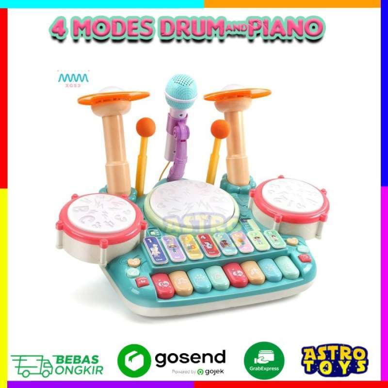 Jual Mainan Anak Alat Musik Keyboard Drum Piano Xylophone Elektronik CY7059 di Seller Gamelan