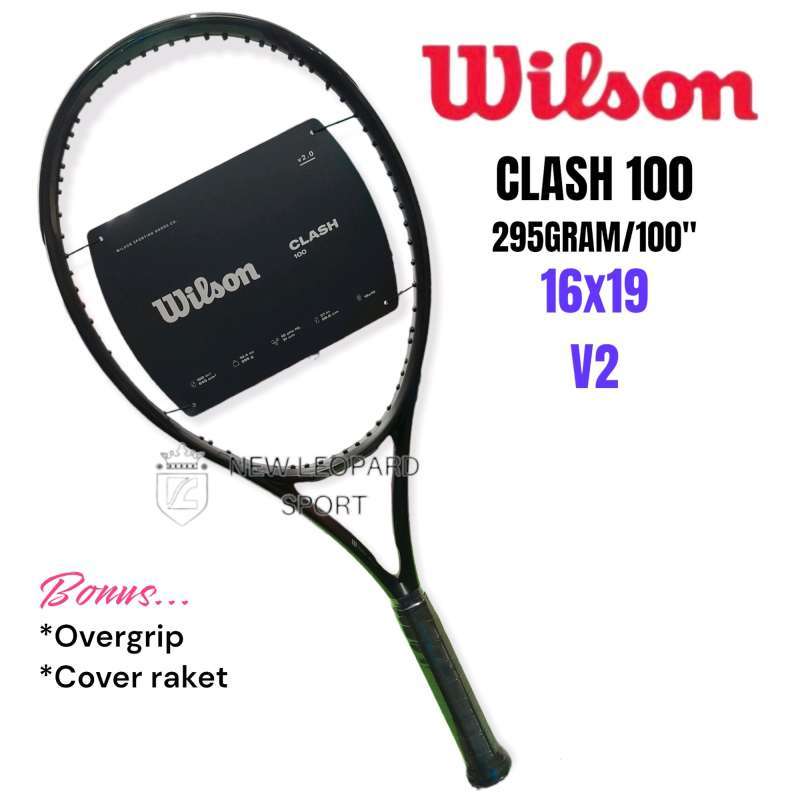 Jual Raket tenis wilson CLASH 100 V2 NOIR berat 295gram di Seller New ...