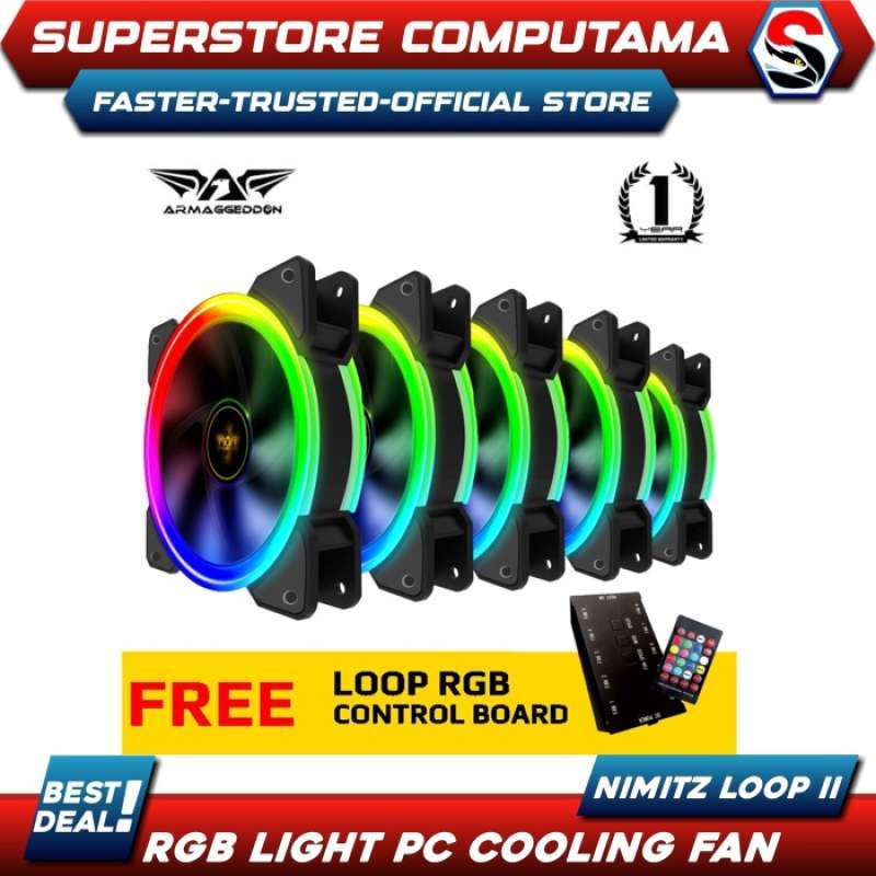 Promo Fan Armaggeddon Nimitz Loop Ii - Rgb Light Pc Cooling Fan Diskon ...