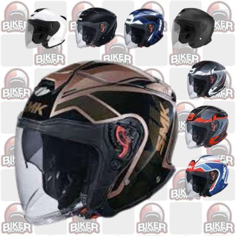 Jual HELM SMK GTJ HALF FACE HELMET Touring Motor Biker MA200 di