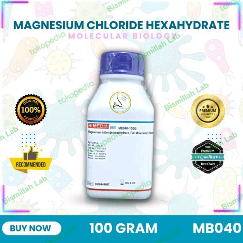 Jual Magnesium Chloride Hexahydrate, for Mol.Biology MgCl2.6H2O, 100