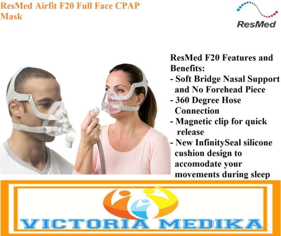 Promo ResMed Airfit F20 Full Face CPAP Mask Full Face CPAP Mask