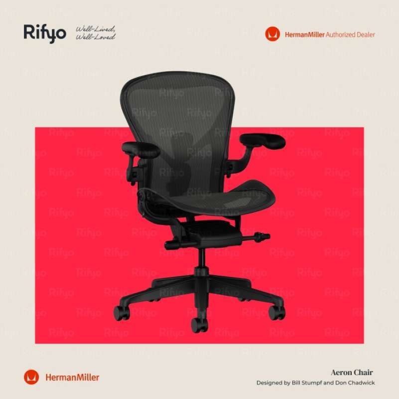 Promo Herman Miller Remastered Aeron Chair Onyx Size B Diskon 23 di
