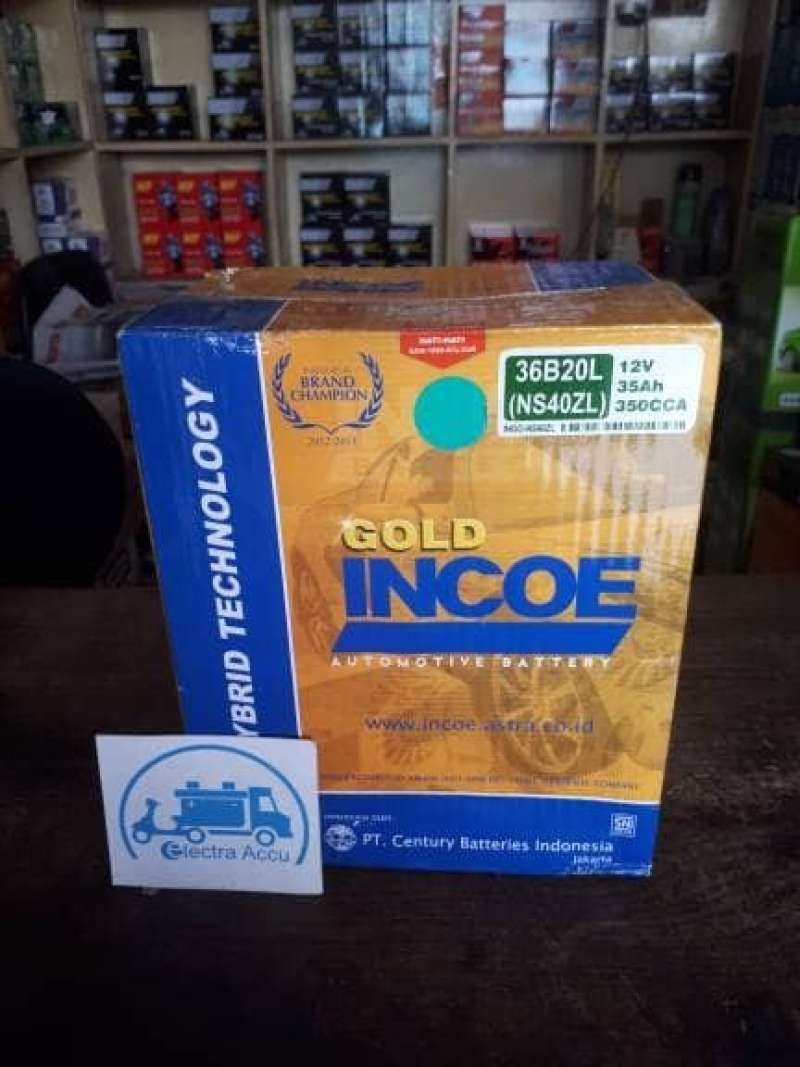 Jual Aki mobil Incoe NS40ZL (aki basah) di Seller Terpercaya Shop