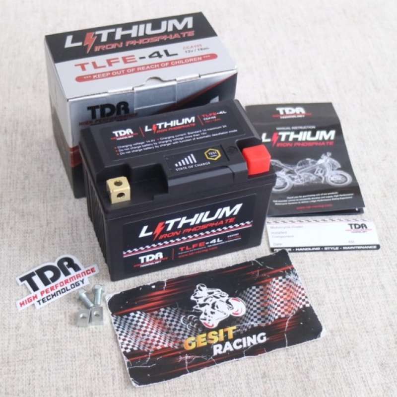 Promo Aki Motor TDR Racing TLFE-4L Lithium AKI Beat-Scoopy-Vario 110