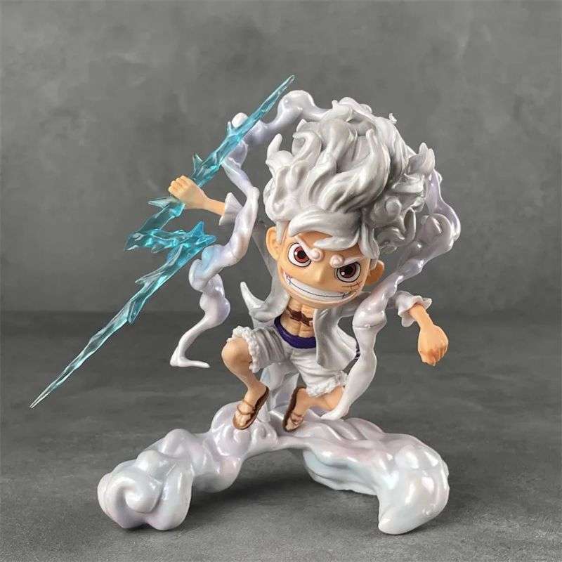 Jual One Piece Cute Monkey D Luffy Gear 5 Nika Joy Boy Ornament Figure ...