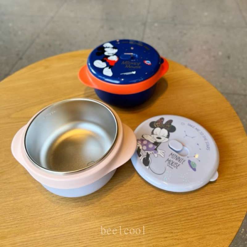 Promo disney original lumch box bowl stainless/kotak mpasi/lunch box