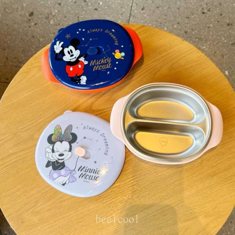 Promo disney original lumch box bowl stainless/kotak mpasi/lunch box