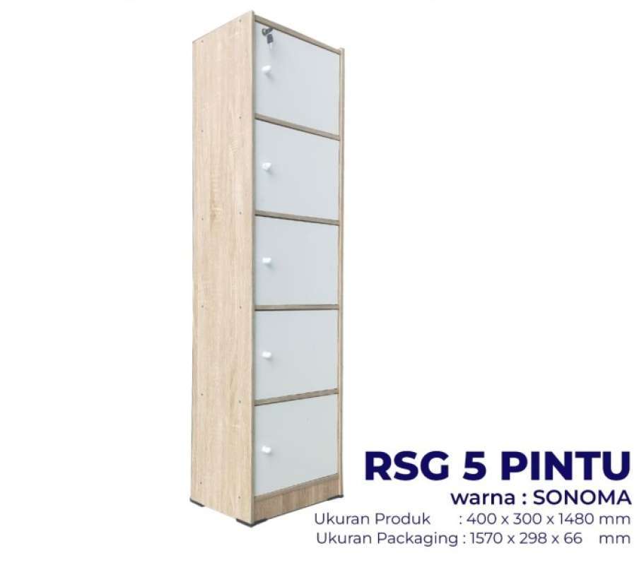 Promo KP RAK SERBAGUNA 5 PINTU / LEMARI PAKAIAN / RAK BUKU / RAK KANTOR ...