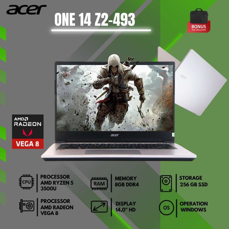 PROMO LAPTOP ACER ASPIRE ONE Z2-493 AMD RYZEN SSD 256GB RAM 8GB  AMD VEGA